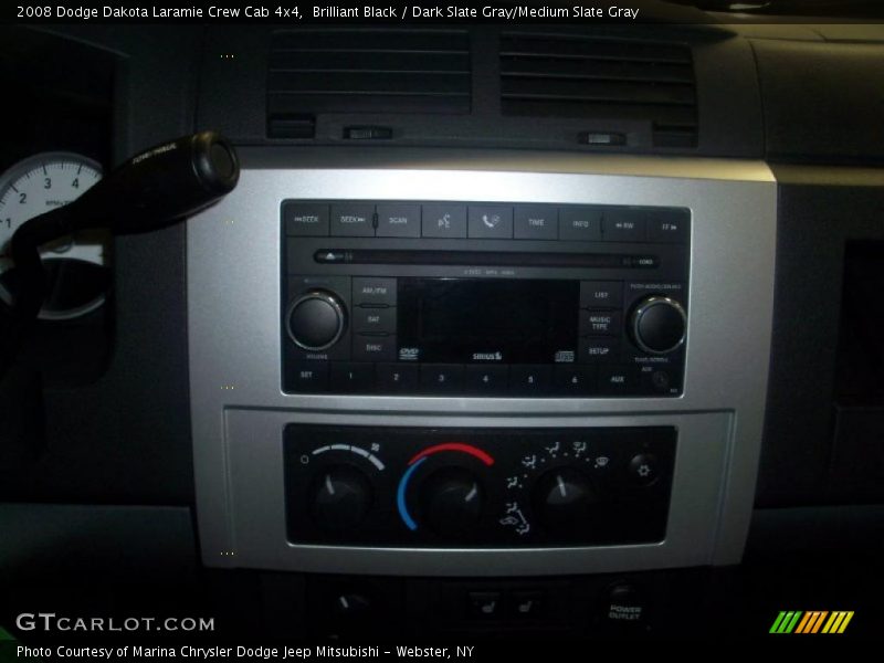 Brilliant Black / Dark Slate Gray/Medium Slate Gray 2008 Dodge Dakota Laramie Crew Cab 4x4