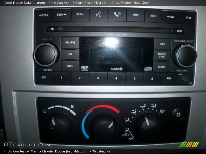 Brilliant Black / Dark Slate Gray/Medium Slate Gray 2008 Dodge Dakota Laramie Crew Cab 4x4