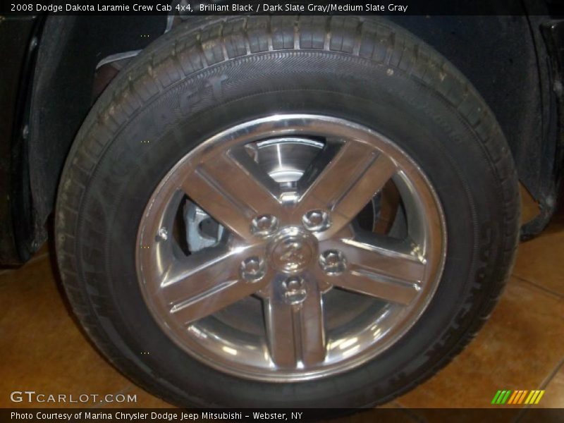 Brilliant Black / Dark Slate Gray/Medium Slate Gray 2008 Dodge Dakota Laramie Crew Cab 4x4