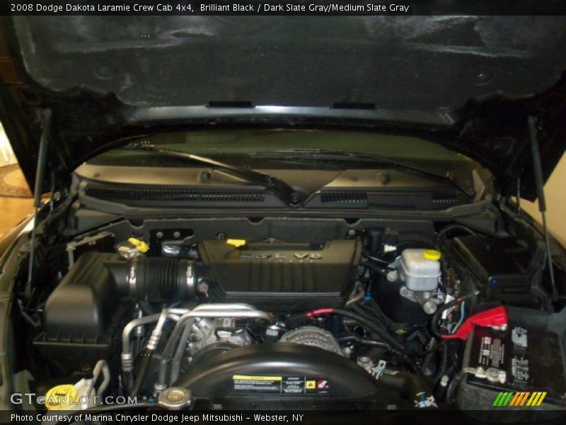 Brilliant Black / Dark Slate Gray/Medium Slate Gray 2008 Dodge Dakota Laramie Crew Cab 4x4