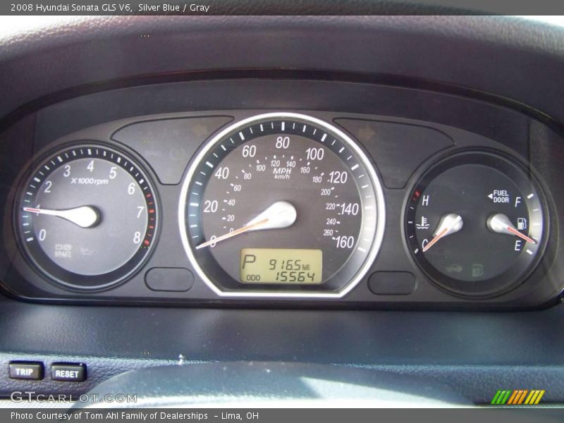 Silver Blue / Gray 2008 Hyundai Sonata GLS V6