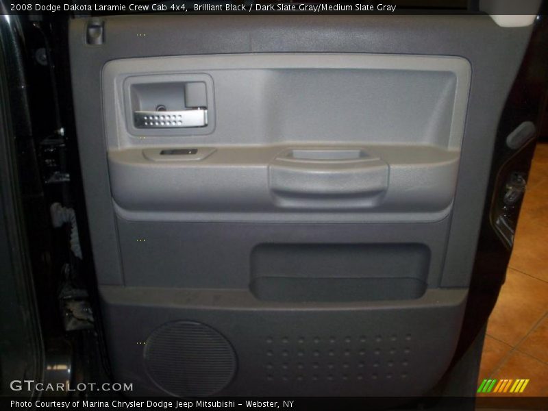 Brilliant Black / Dark Slate Gray/Medium Slate Gray 2008 Dodge Dakota Laramie Crew Cab 4x4