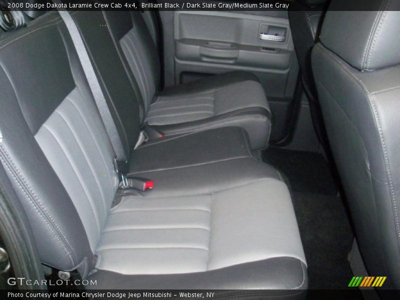 Brilliant Black / Dark Slate Gray/Medium Slate Gray 2008 Dodge Dakota Laramie Crew Cab 4x4