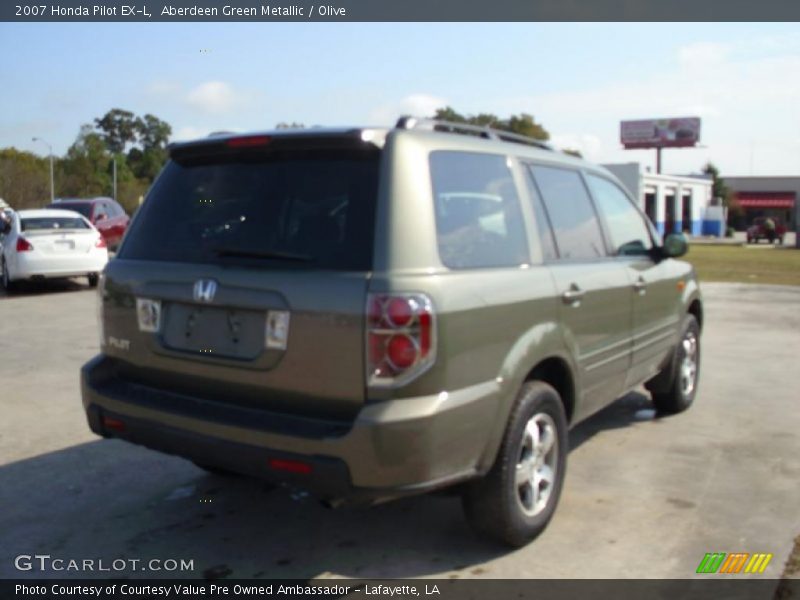 Aberdeen Green Metallic / Olive 2007 Honda Pilot EX-L