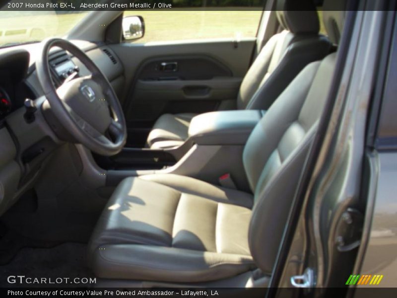 Aberdeen Green Metallic / Olive 2007 Honda Pilot EX-L