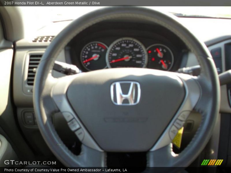Aberdeen Green Metallic / Olive 2007 Honda Pilot EX-L