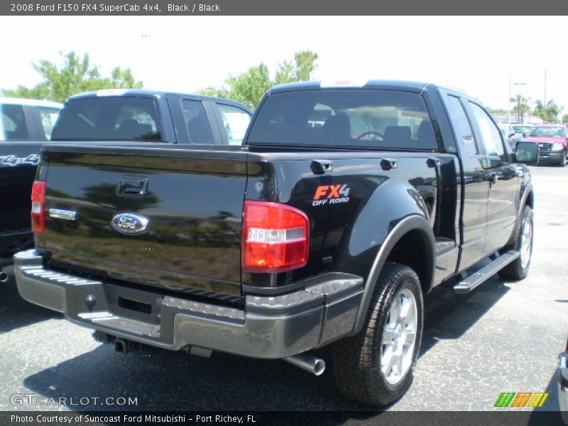 Black / Black 2008 Ford F150 FX4 SuperCab 4x4