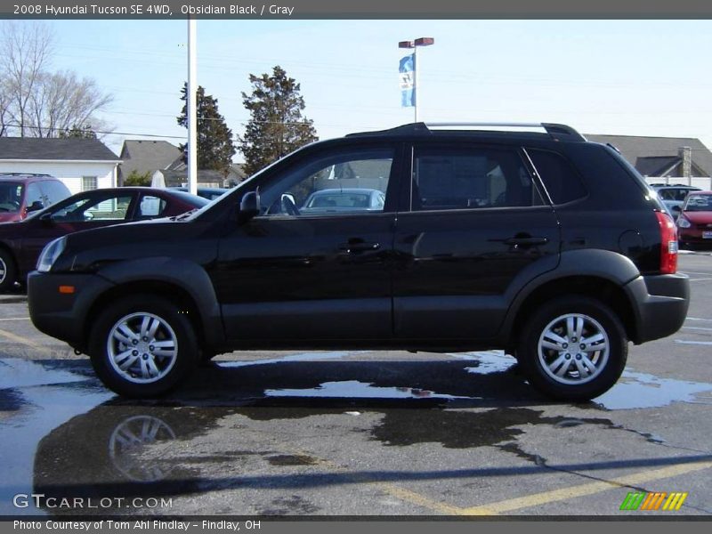 Obsidian Black / Gray 2008 Hyundai Tucson SE 4WD
