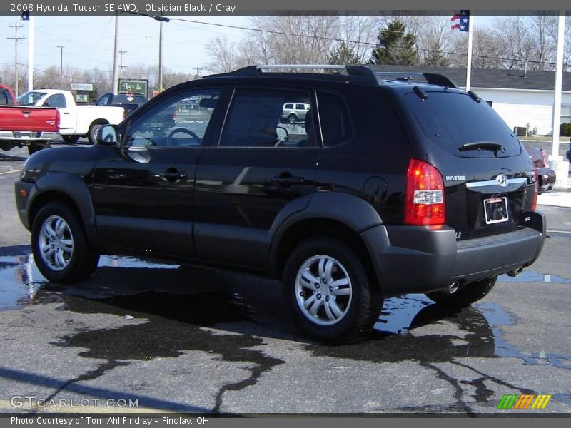 Obsidian Black / Gray 2008 Hyundai Tucson SE 4WD