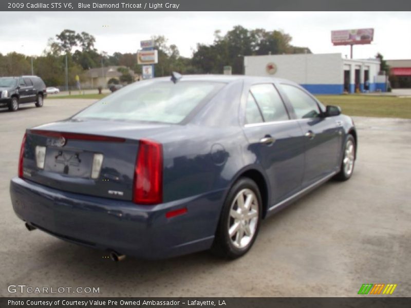 Blue Diamond Tricoat / Light Gray 2009 Cadillac STS V6