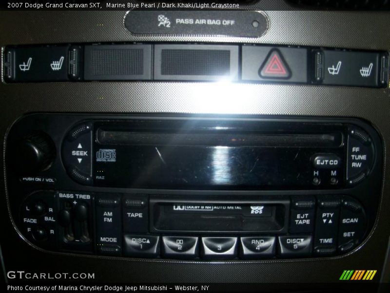Marine Blue Pearl / Dark Khaki/Light Graystone 2007 Dodge Grand Caravan SXT