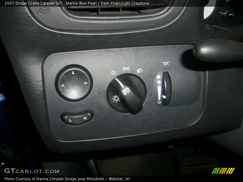 Marine Blue Pearl / Dark Khaki/Light Graystone 2007 Dodge Grand Caravan SXT