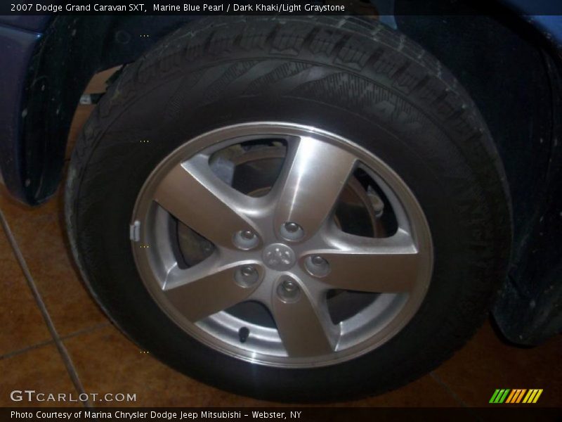 Marine Blue Pearl / Dark Khaki/Light Graystone 2007 Dodge Grand Caravan SXT