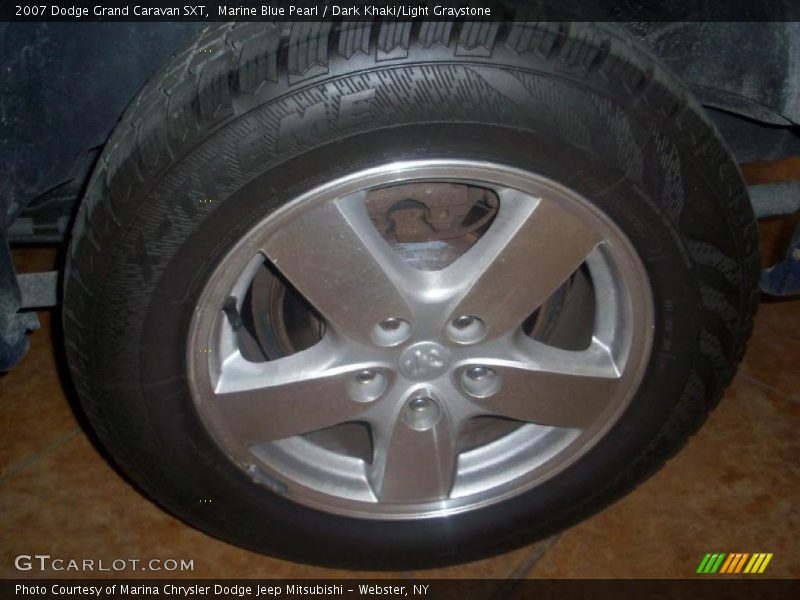 Marine Blue Pearl / Dark Khaki/Light Graystone 2007 Dodge Grand Caravan SXT