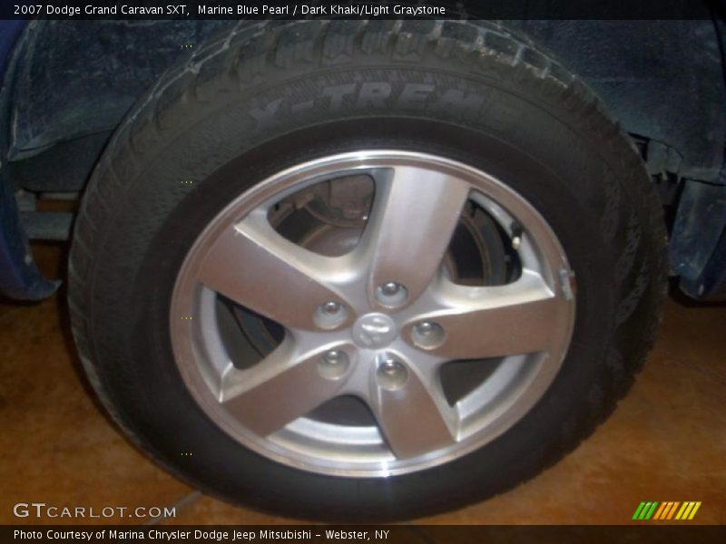 Marine Blue Pearl / Dark Khaki/Light Graystone 2007 Dodge Grand Caravan SXT