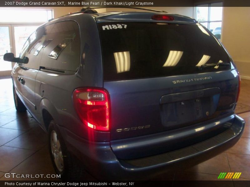 Marine Blue Pearl / Dark Khaki/Light Graystone 2007 Dodge Grand Caravan SXT