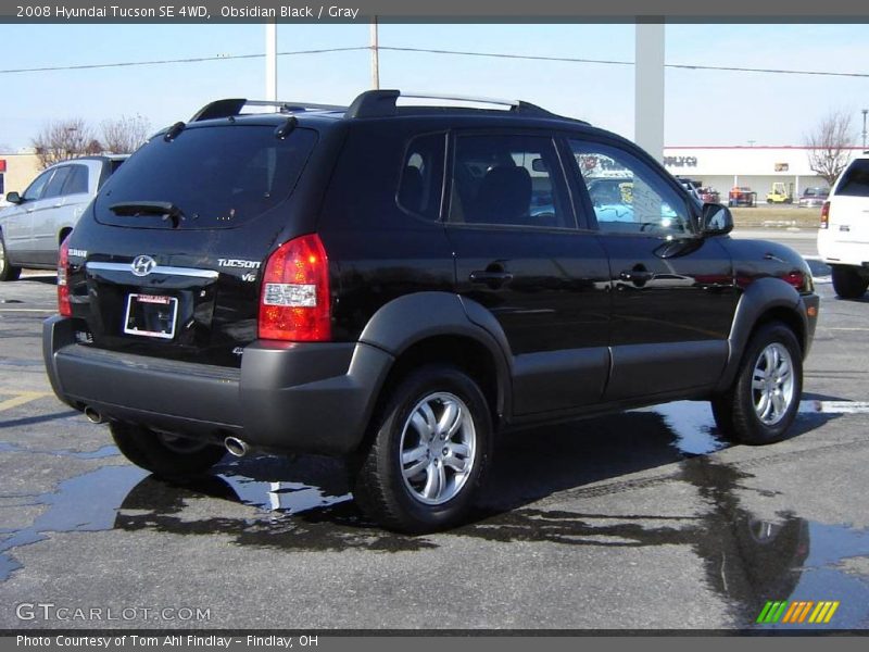 Obsidian Black / Gray 2008 Hyundai Tucson SE 4WD