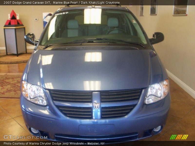 Marine Blue Pearl / Dark Khaki/Light Graystone 2007 Dodge Grand Caravan SXT