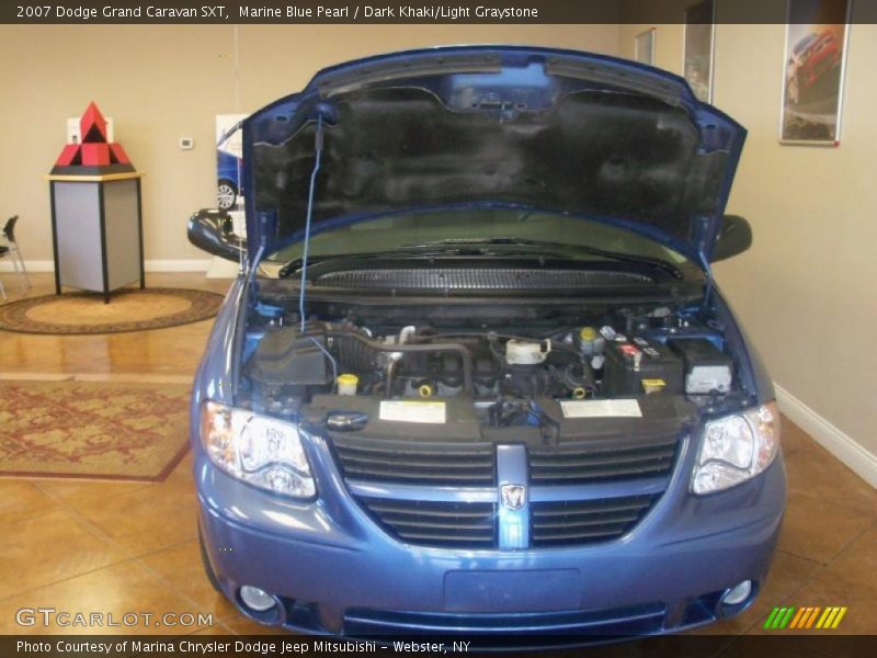 Marine Blue Pearl / Dark Khaki/Light Graystone 2007 Dodge Grand Caravan SXT