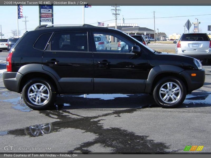 Obsidian Black / Gray 2008 Hyundai Tucson SE 4WD