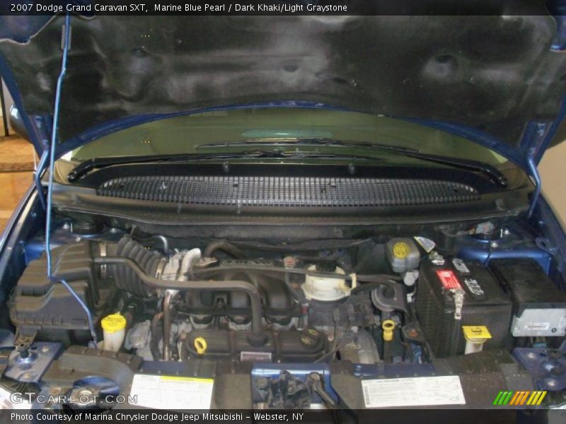 Marine Blue Pearl / Dark Khaki/Light Graystone 2007 Dodge Grand Caravan SXT