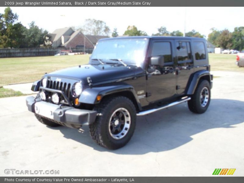 Black / Dark Slate Gray/Medium Slate Gray 2009 Jeep Wrangler Unlimited Sahara