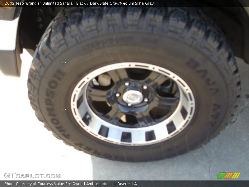 Black / Dark Slate Gray/Medium Slate Gray 2009 Jeep Wrangler Unlimited Sahara