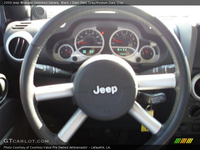 Black / Dark Slate Gray/Medium Slate Gray 2009 Jeep Wrangler Unlimited Sahara