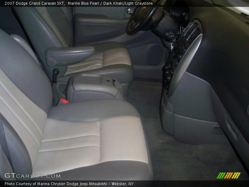 Marine Blue Pearl / Dark Khaki/Light Graystone 2007 Dodge Grand Caravan SXT