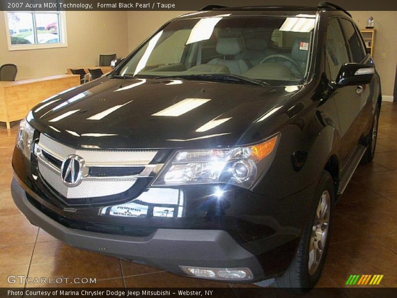 Formal Black Pearl / Taupe 2007 Acura MDX Technology