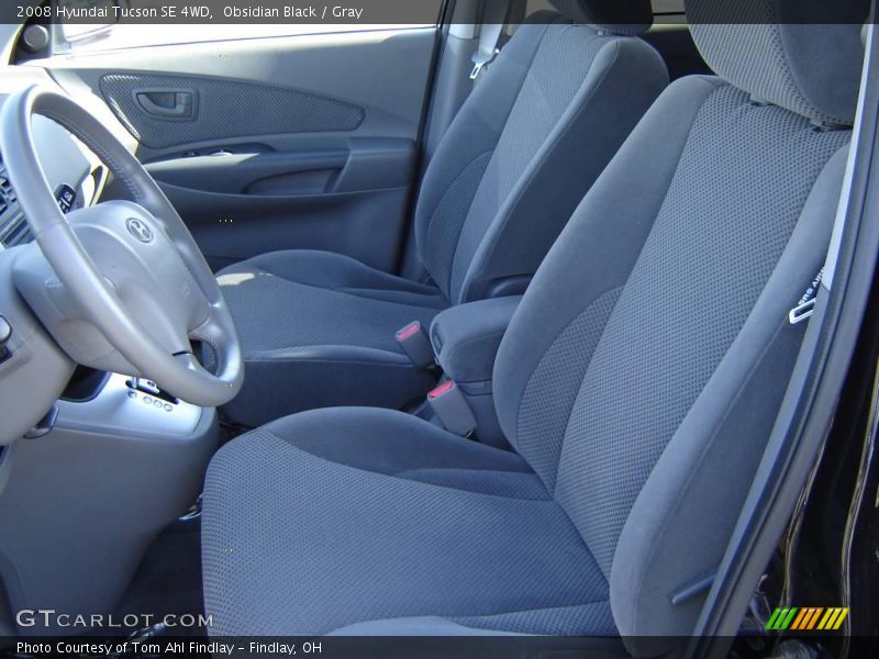 Obsidian Black / Gray 2008 Hyundai Tucson SE 4WD