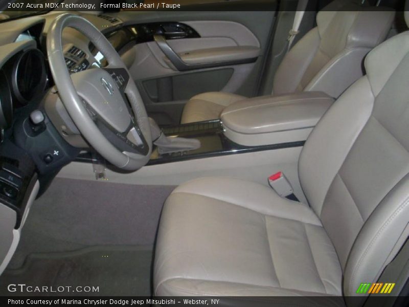 Formal Black Pearl / Taupe 2007 Acura MDX Technology