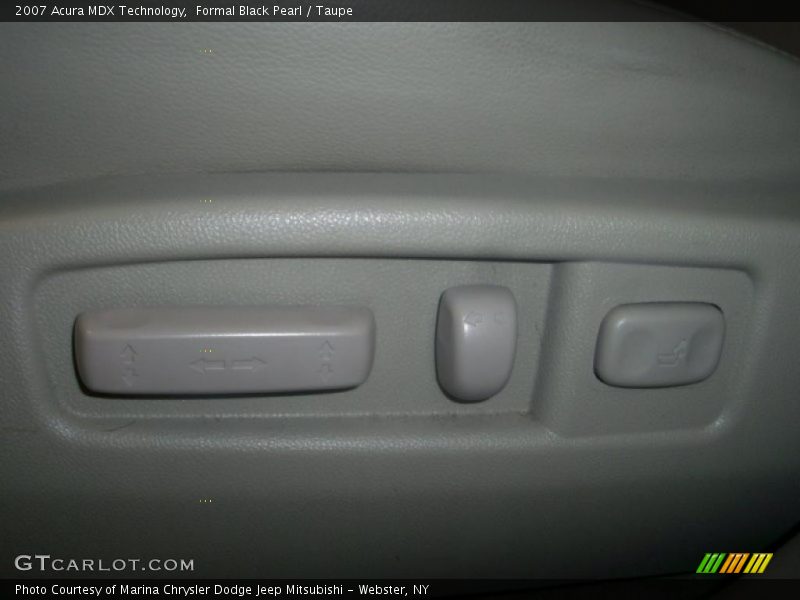 Formal Black Pearl / Taupe 2007 Acura MDX Technology