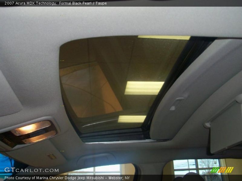 Formal Black Pearl / Taupe 2007 Acura MDX Technology