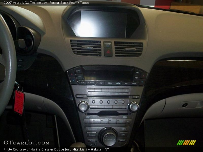 Formal Black Pearl / Taupe 2007 Acura MDX Technology
