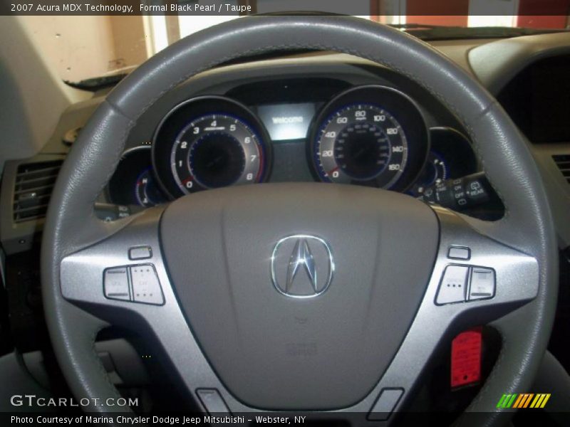 Formal Black Pearl / Taupe 2007 Acura MDX Technology