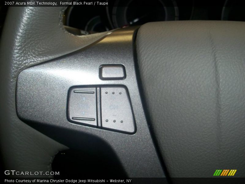 Formal Black Pearl / Taupe 2007 Acura MDX Technology