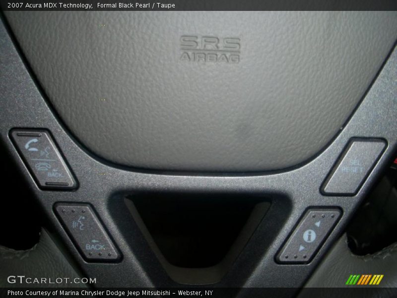 Formal Black Pearl / Taupe 2007 Acura MDX Technology