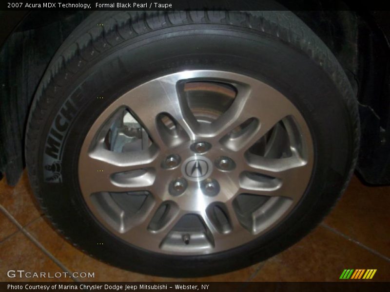 Formal Black Pearl / Taupe 2007 Acura MDX Technology