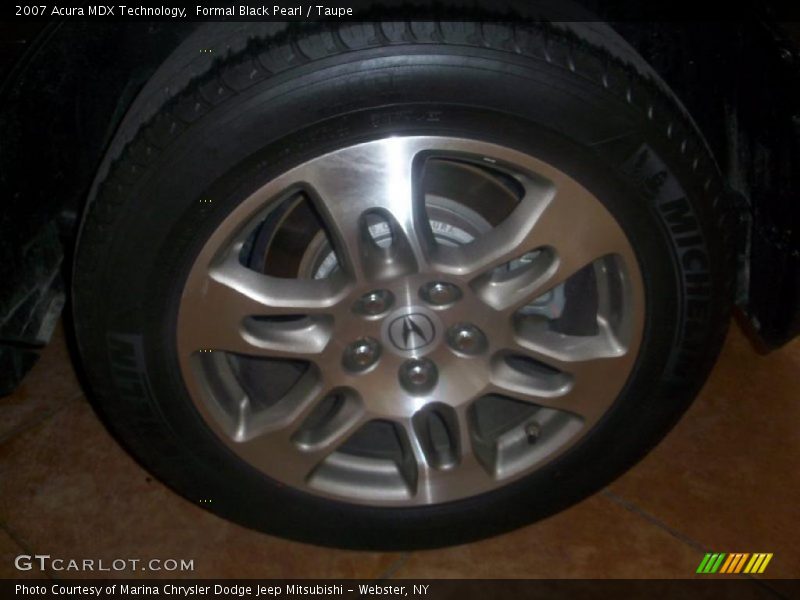 Formal Black Pearl / Taupe 2007 Acura MDX Technology