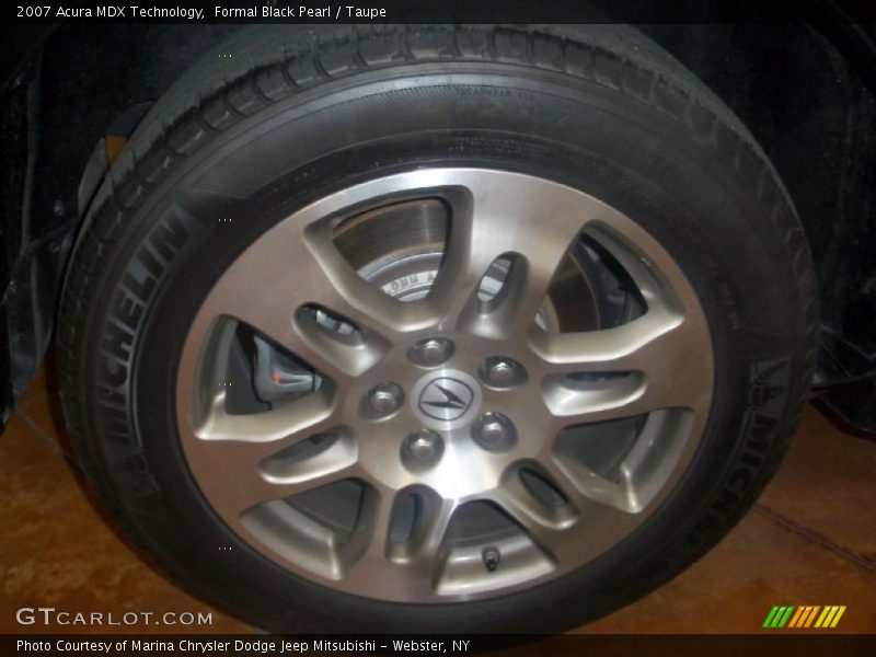 Formal Black Pearl / Taupe 2007 Acura MDX Technology