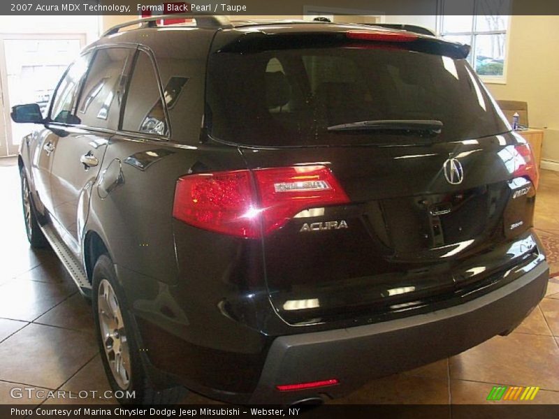 Formal Black Pearl / Taupe 2007 Acura MDX Technology
