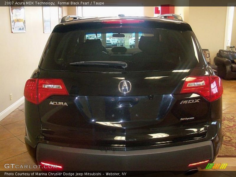 Formal Black Pearl / Taupe 2007 Acura MDX Technology