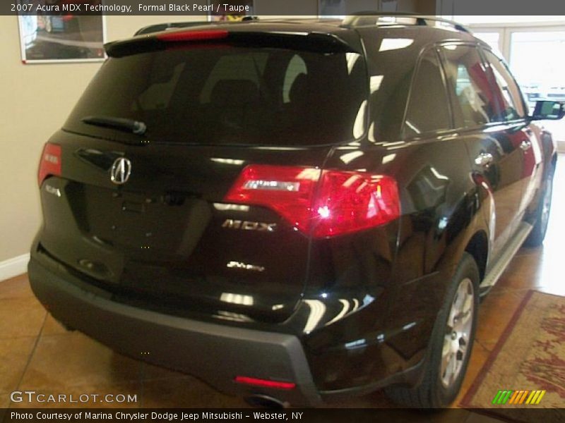 Formal Black Pearl / Taupe 2007 Acura MDX Technology