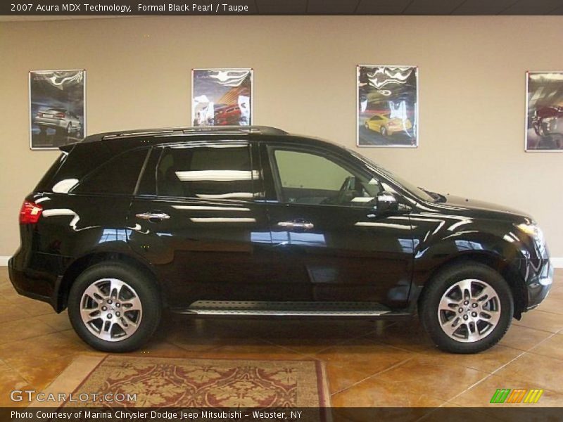 Formal Black Pearl / Taupe 2007 Acura MDX Technology