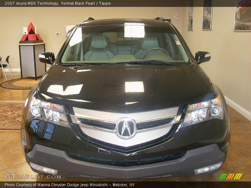 Formal Black Pearl / Taupe 2007 Acura MDX Technology