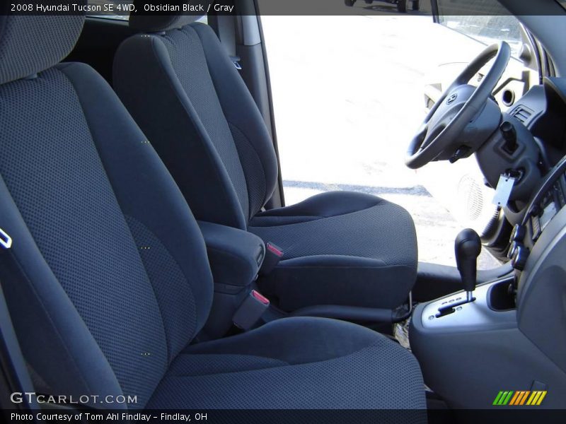 Obsidian Black / Gray 2008 Hyundai Tucson SE 4WD