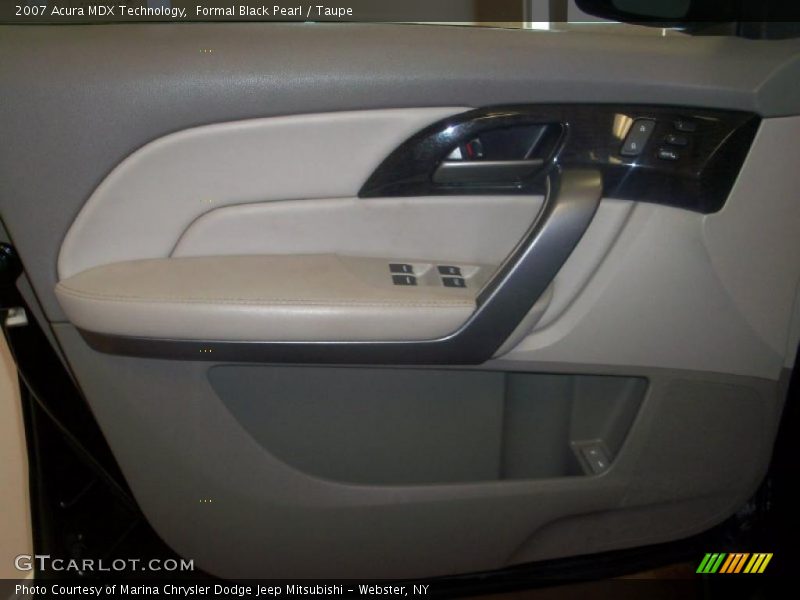 Formal Black Pearl / Taupe 2007 Acura MDX Technology