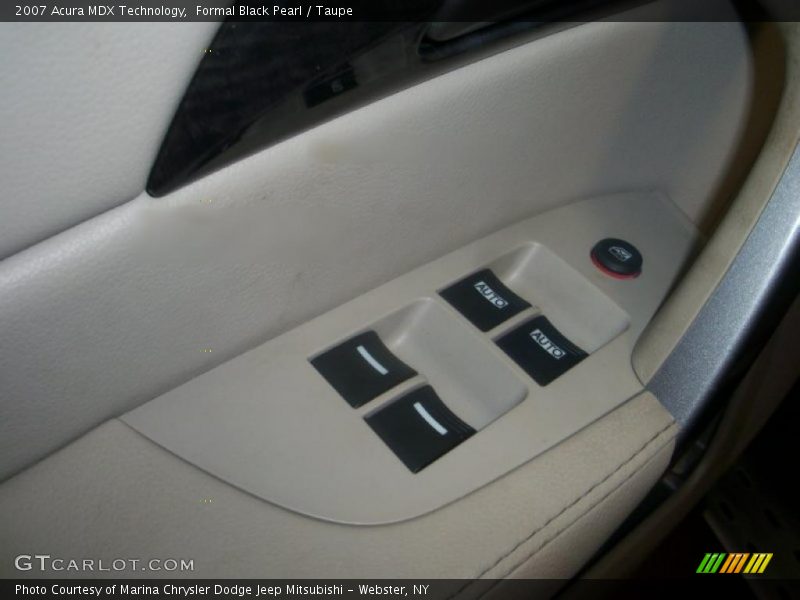 Formal Black Pearl / Taupe 2007 Acura MDX Technology