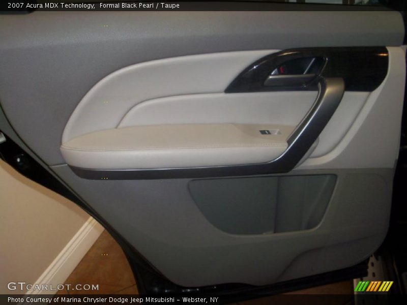 Formal Black Pearl / Taupe 2007 Acura MDX Technology